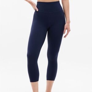 Athleta Elation Ultra High Rise Capri Leggings in Navy Blue